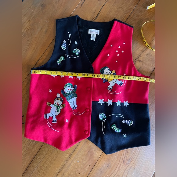 WESTBOUND Snowman Christmas Holiday Vest Women’s Size XL - Picture 8 of 9